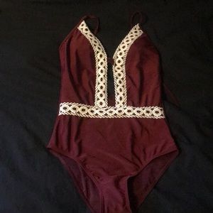 *brand new* never worn maroon one piece